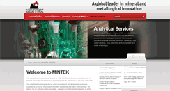 Desktop Screenshot of mintek.co.za